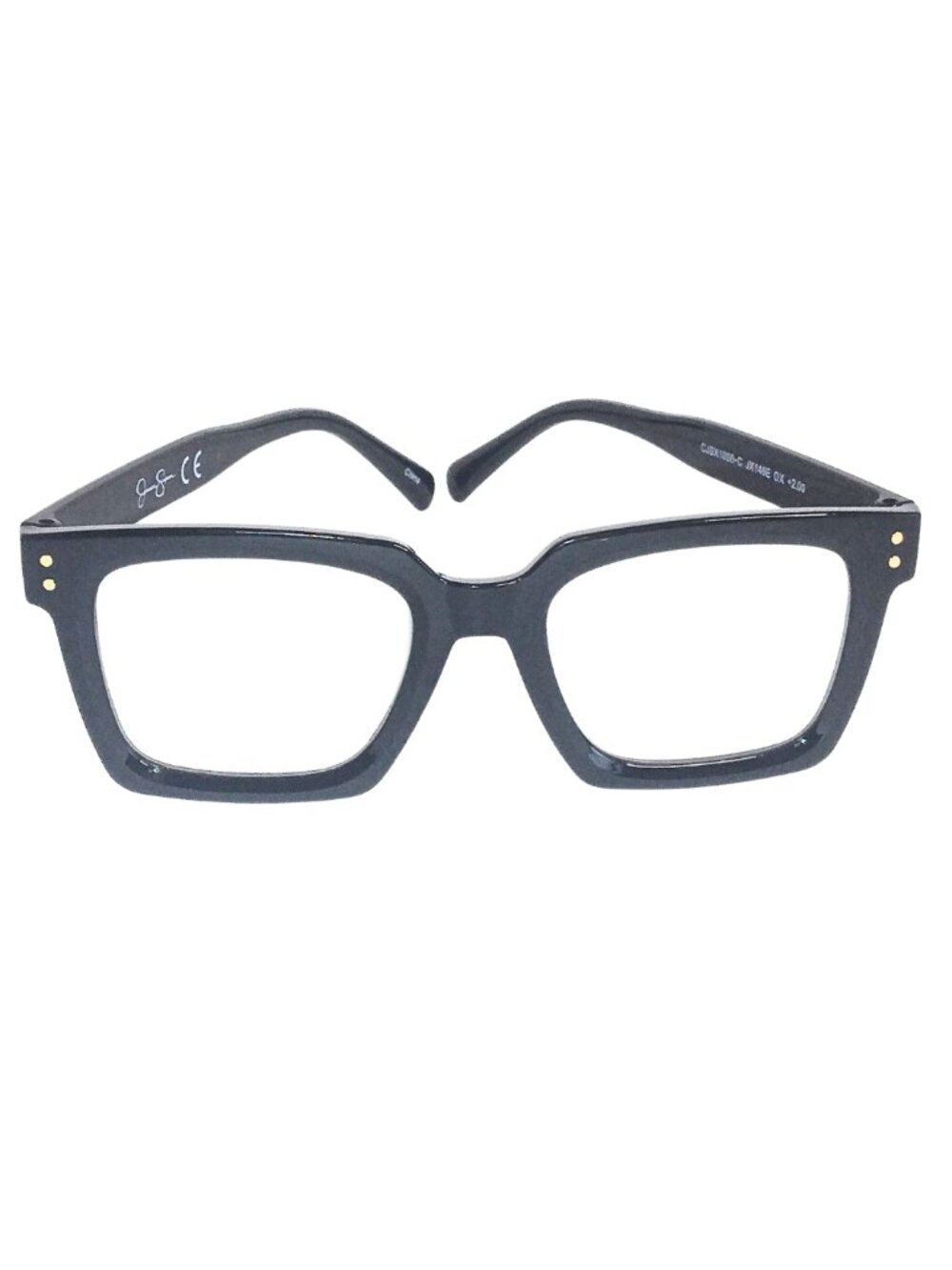 NWOT - JESSICA SIMPSON WOMEN'S READING GLASSES +2.00 - BLACK FRAME